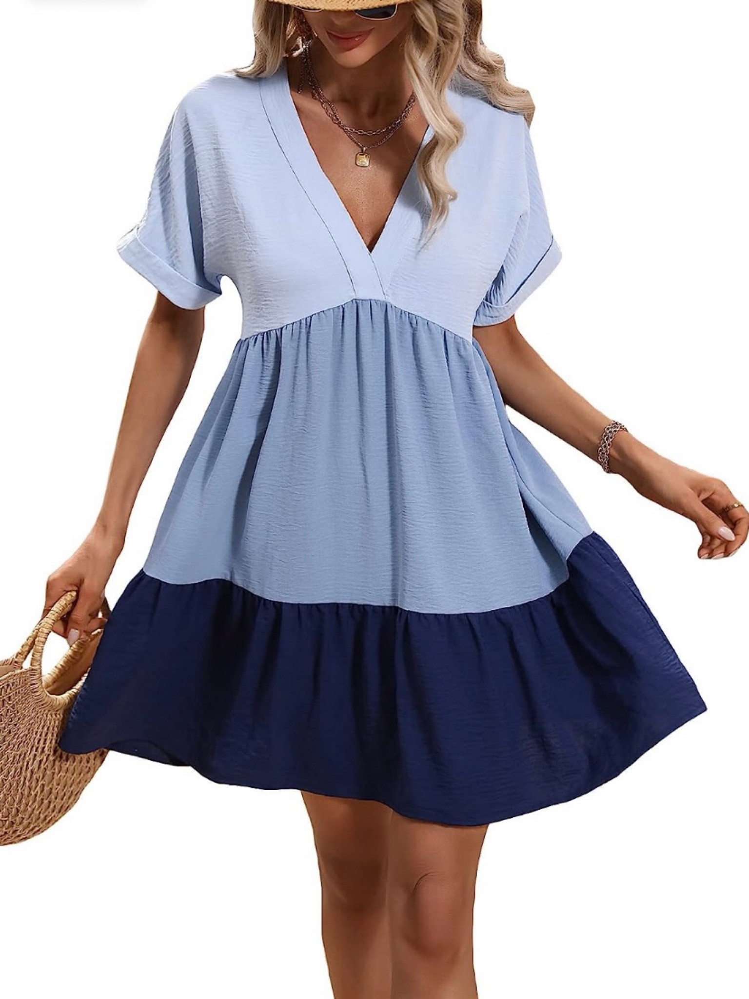 $30, color block dress, S-XL 

#babyshower #amazon #amazonfinds #bluedress #summer

#LTKSeasonal #LTKunder50 #LTKstyletip