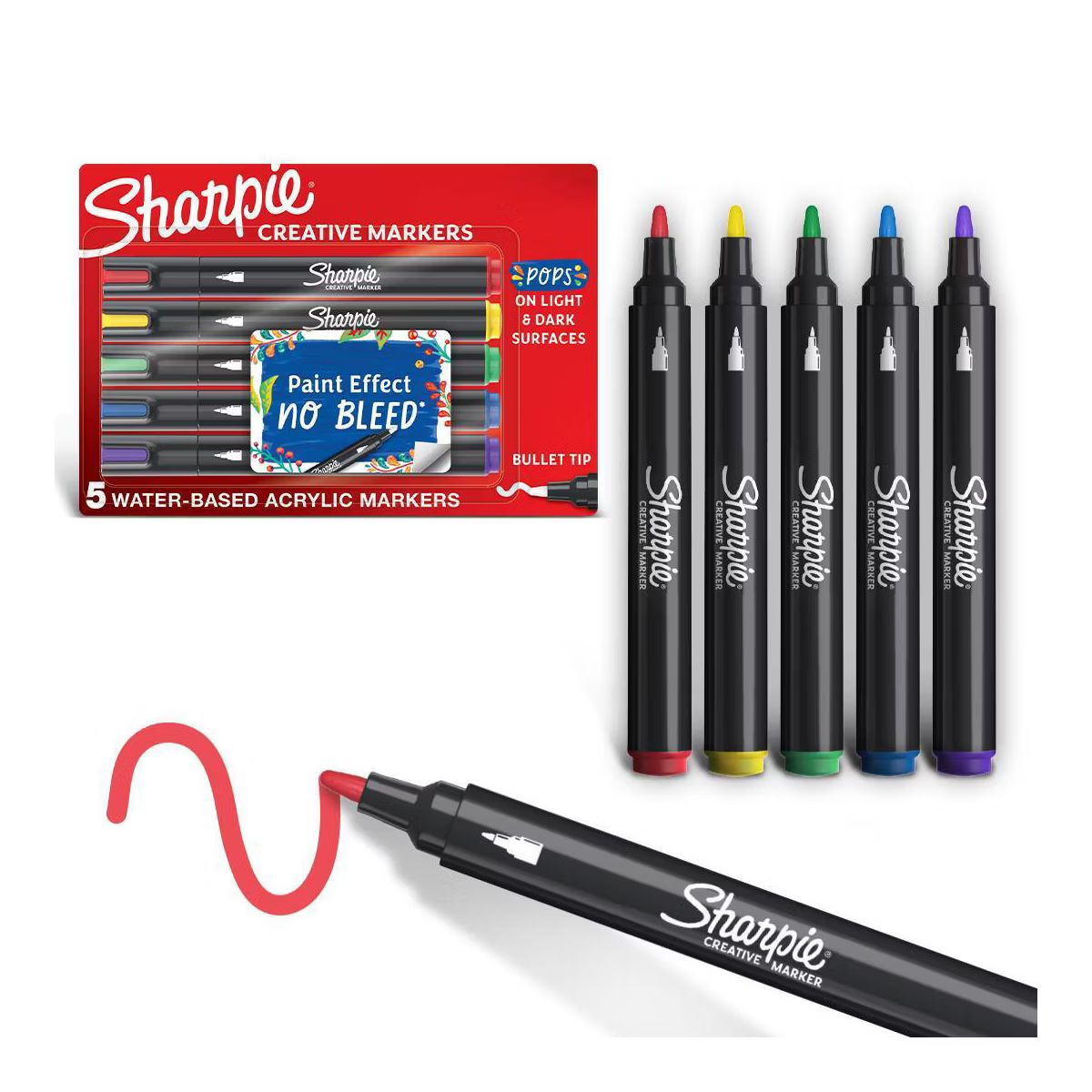 Sharpie 5pk Creative Markers Multicolored Bullet Tip | Target