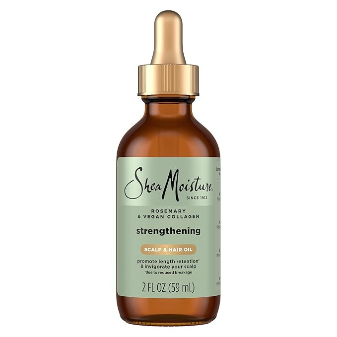 Shea Moisture Strengthening Scalp & Hair Oil Rosemary & Vegan Collagen To Protect The Scalp And S... | Amazon (US)
