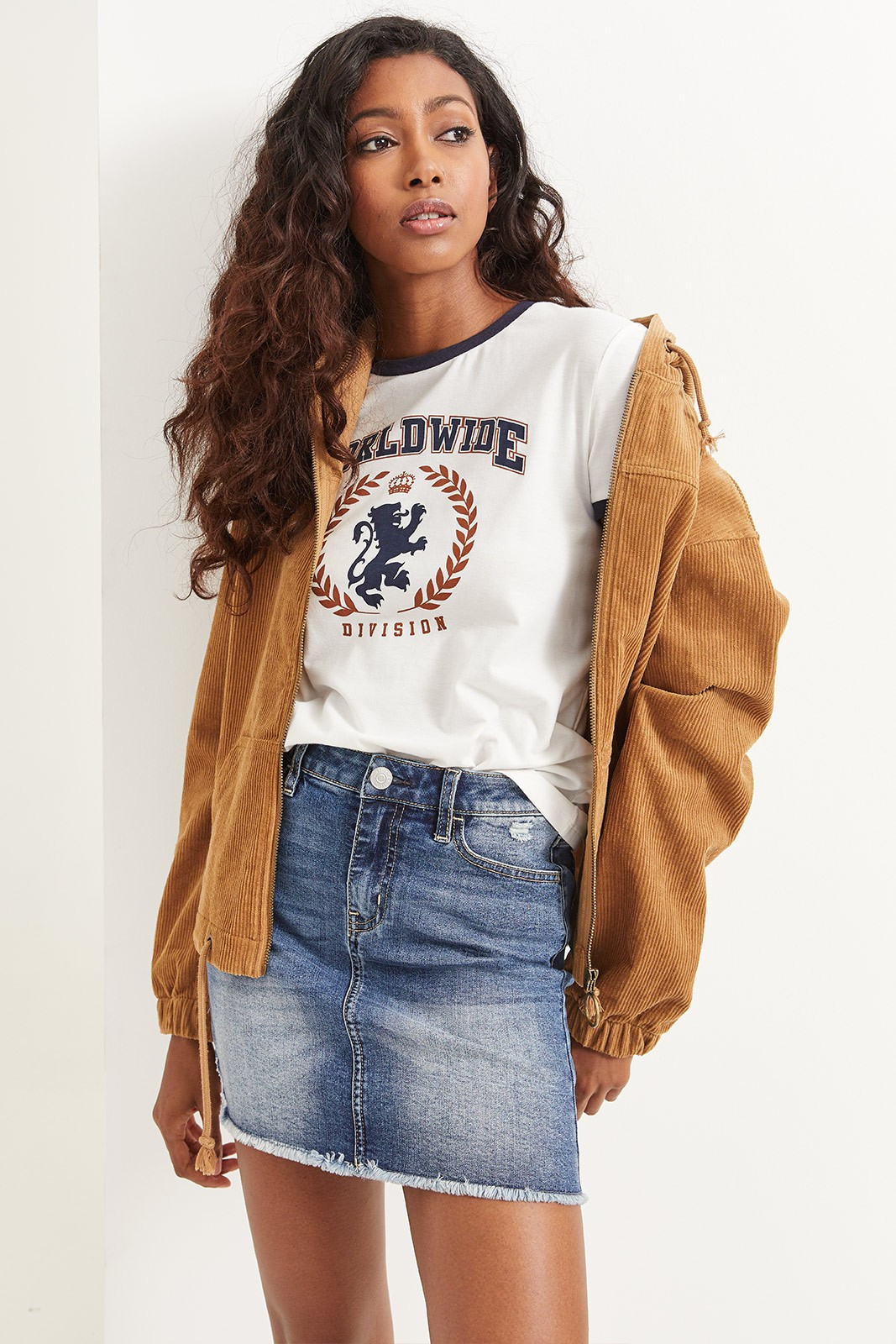 Corduroy Hooded Jacket - Clothing | Ardene | Ardene