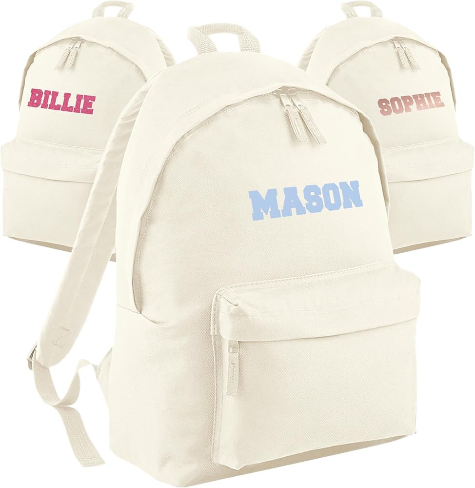 Print Maniacs Personalised Backpack for Kids Back to School 18 Litres Rucksack with Name Ideal fo... | Amazon (UK)