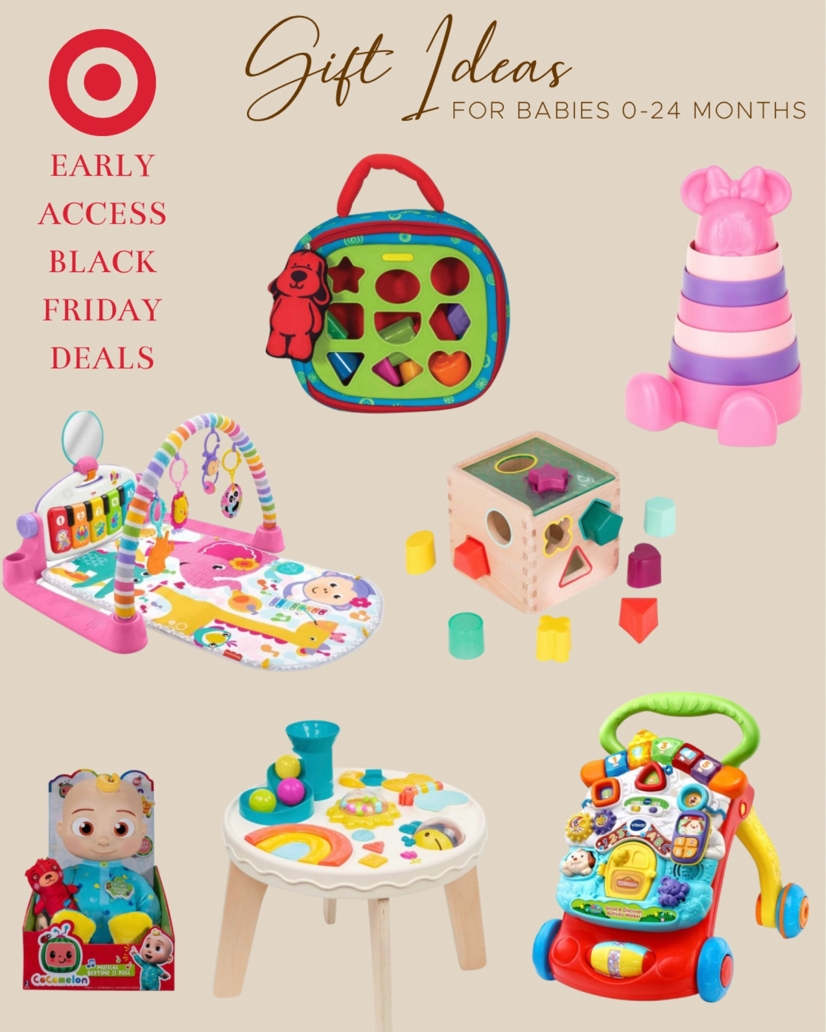 It’s never too early to start shopping for #Christmas!  #Target has some great deals for their #EarlyAccess #BlackFriday event!

Here are some of my faves for babies 0-24 months!

#TargetFinds #TargetSe #BlackFridayDeals #giftideas 

#LTKsalealert #LTKkids #LTKGiftGuide