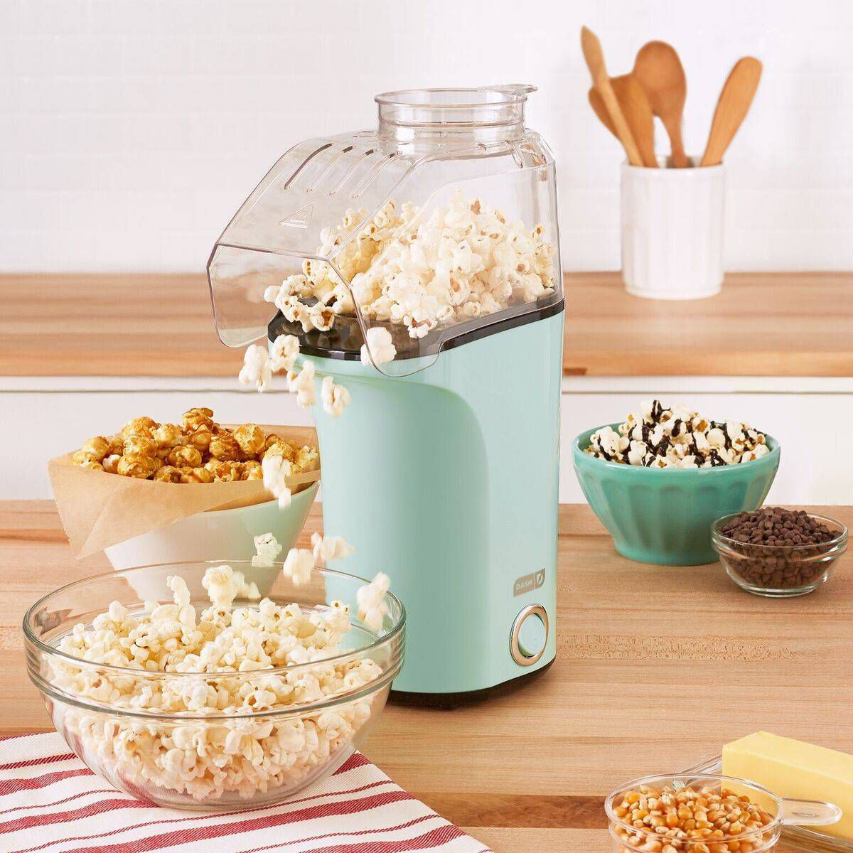 Dash 16 Cup Electric Popcorn Maker - Aqua: 1400W Popcorn Popper, 8 Kernel Capacity, Easy Clean, M... | Target