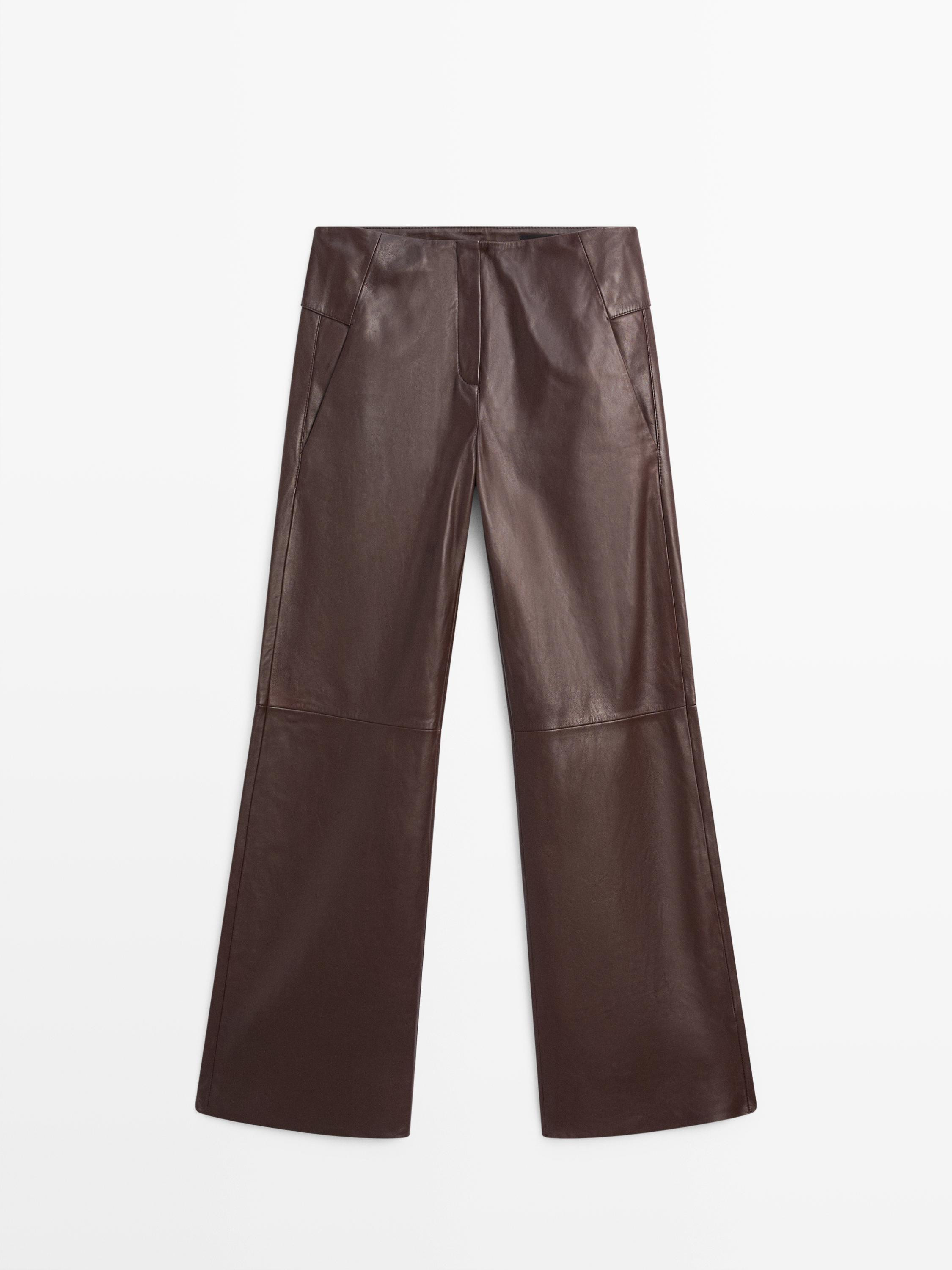 Hose aus Nappaleder | Massimo Dutti DE