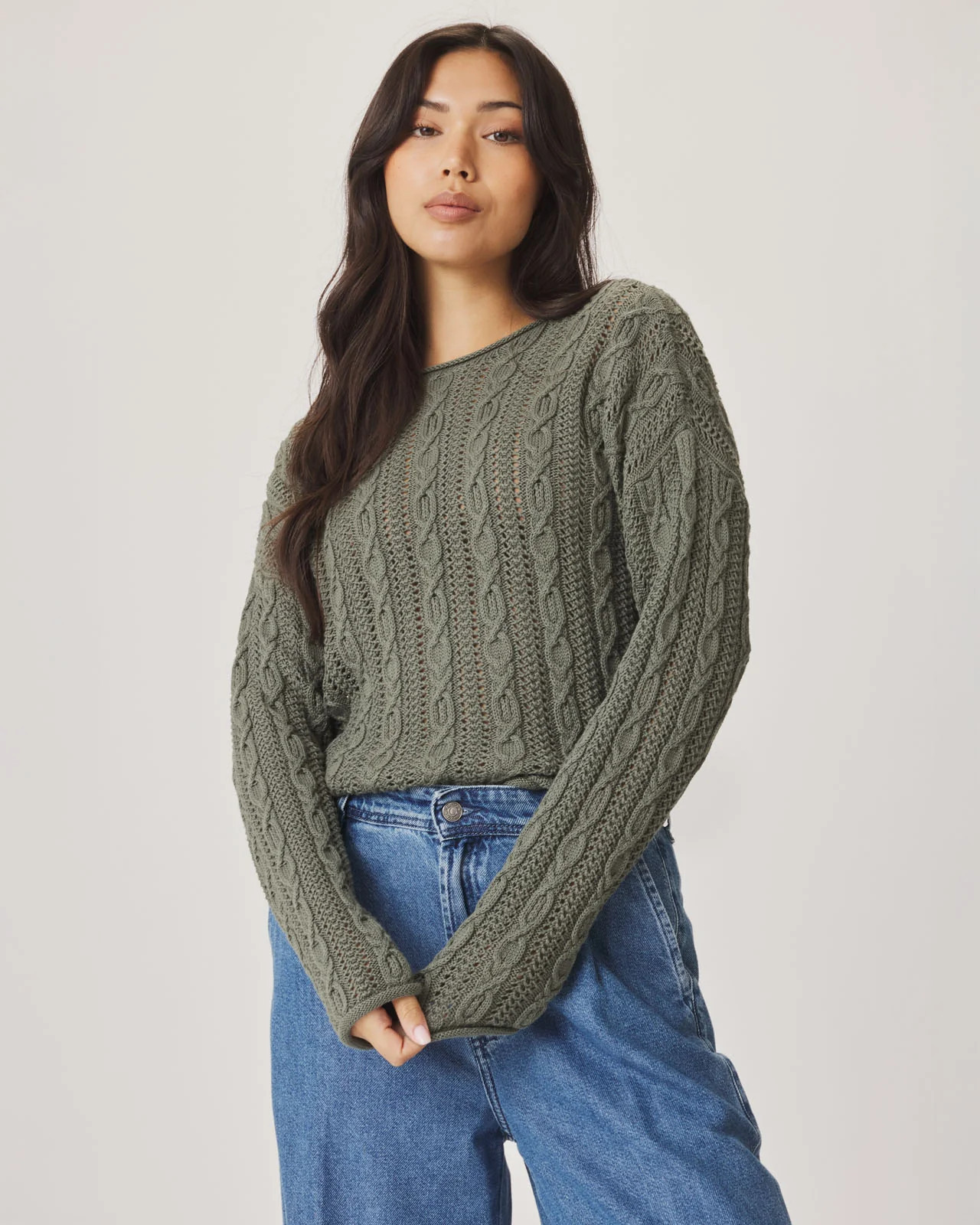 Brennan Cable Knit Sweater | Splendid