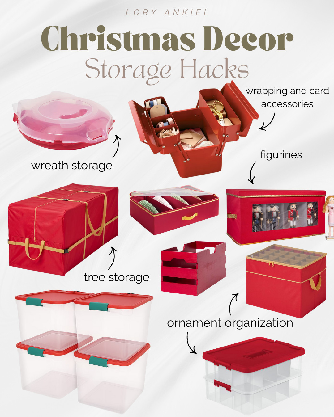 Christmas Decor Storage Hacks! 

#storagehacks #organizationhacks #organization 

 #LTKHoliday #LTKSeasonal #LTKHome