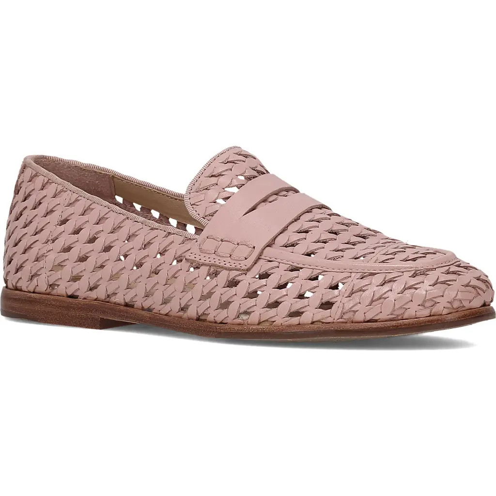 Frye Faith Woven Penny Loafer in Rosa Pink at Nordstrom, Size 7.5 | Nordstrom