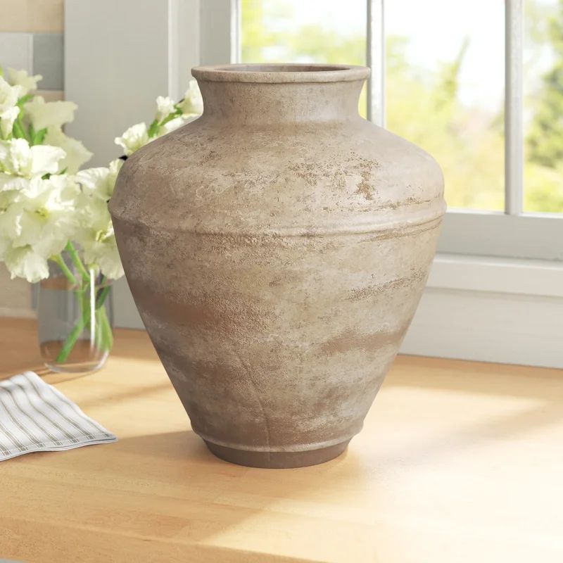 Spearman Doreen Brown Indoor / Outdoor Ceramic Jar | Wayfair Professional