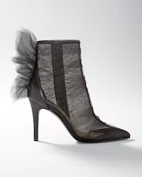 Mesh High-Heel Booties | White House Black Market