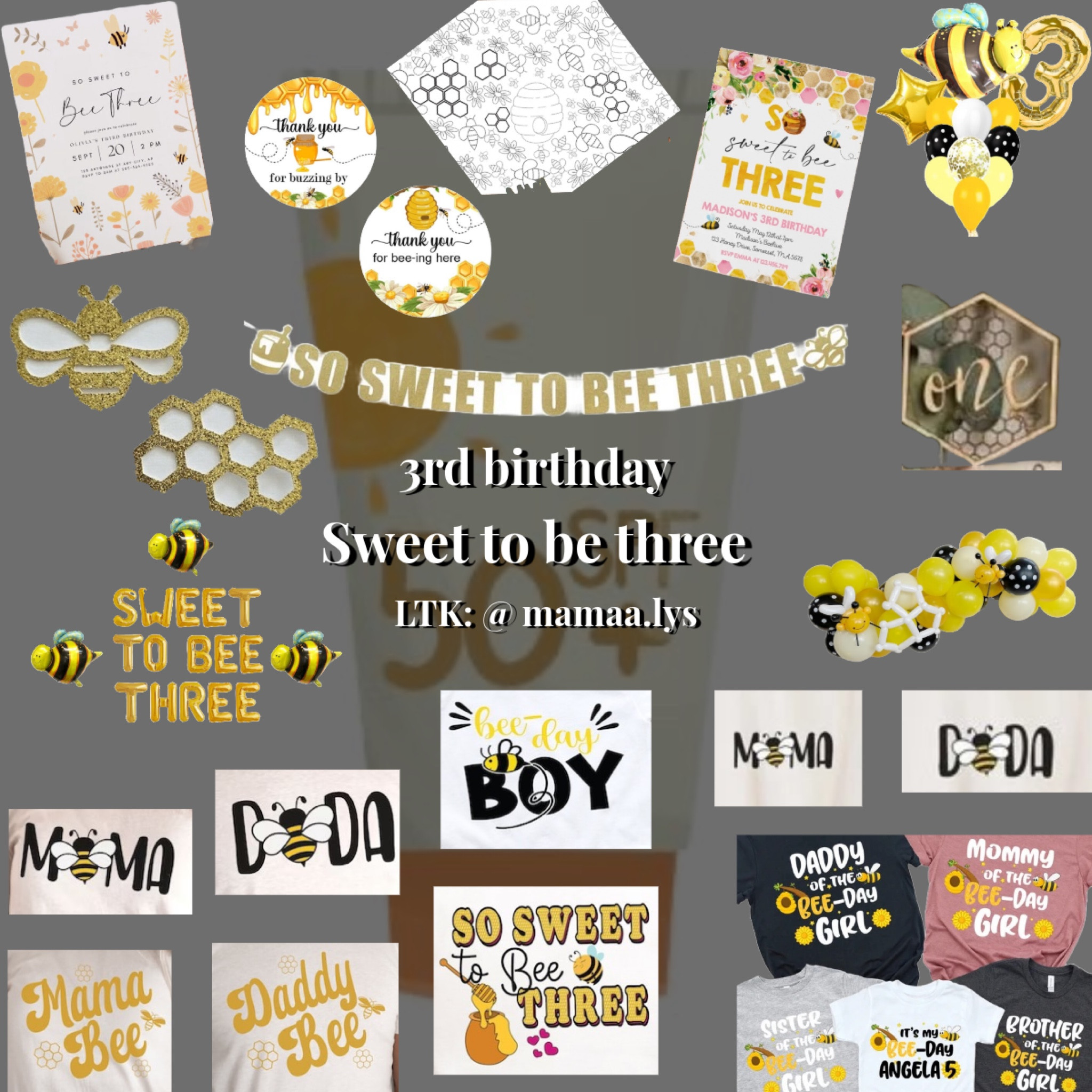 Sweet to be three | it’s fun to be three | bee birthday | 3rd birthday | third birthday | birthday | birthday theme | birthday party | party | toddler | kids | family 

#LTKFindsUnder50 #LTKKids #LTKParties