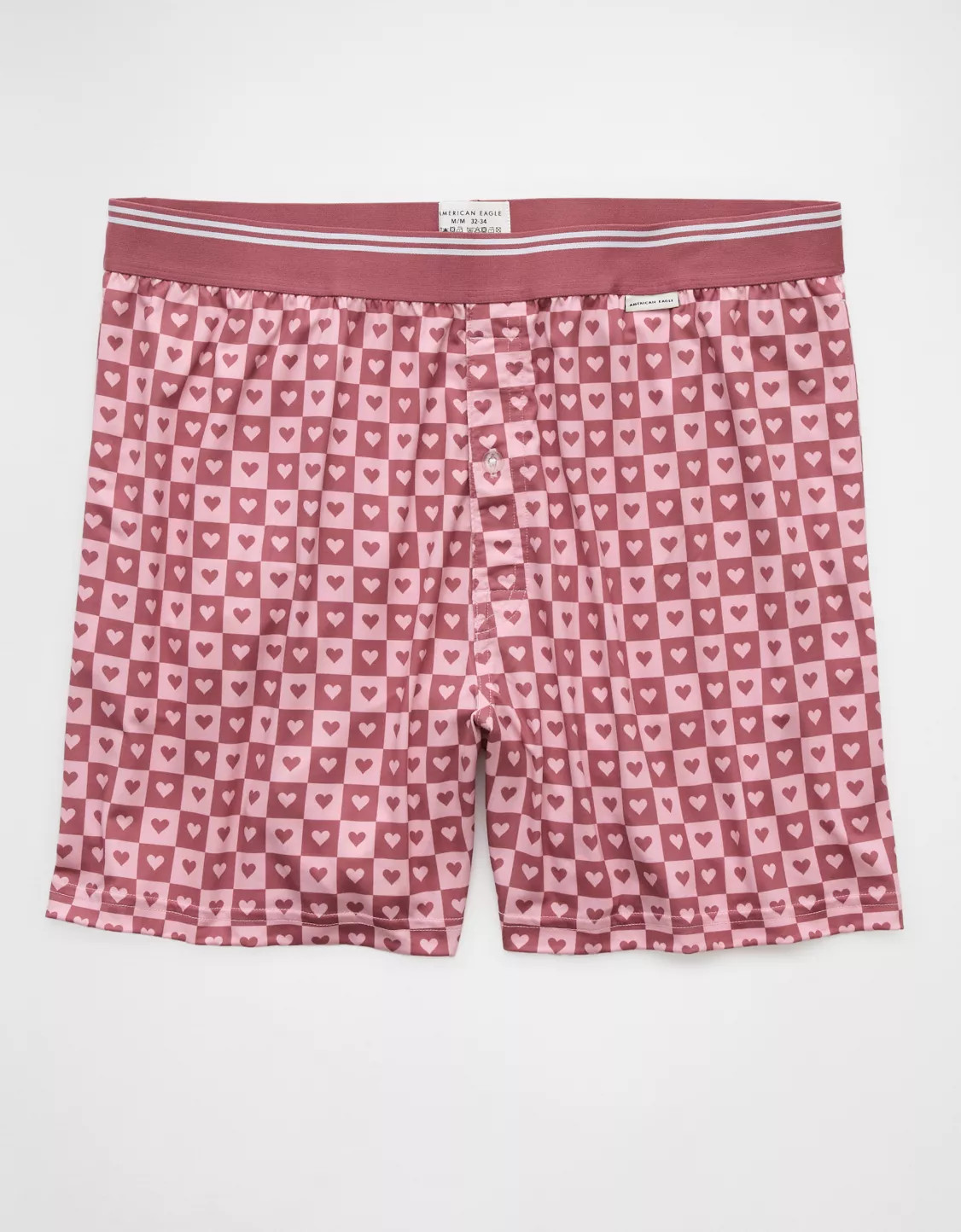 AEO Men's Valentine's Day Hearts Ultra Soft Pocket Boxer Short | American Eagle Outfitters (US & CA)