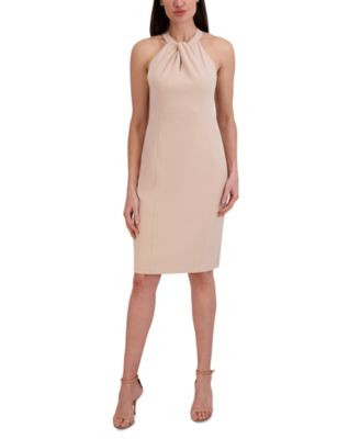 julia jordan Halter-Neck Sleeveless Sheath Dress - Red | Macy's