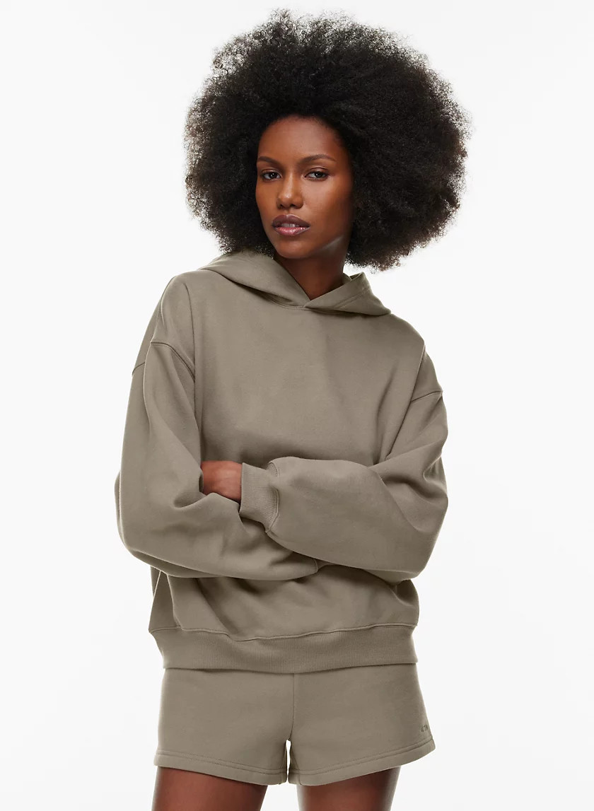 COZY FLEECE MEGA DROP SHOULDER HOODIE | Aritzia
