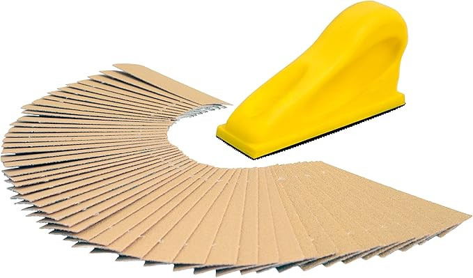 Sanding Mouse Mini Finger Sander For Crafts With 50 Pre-cut Gold Sandpaper Strips, Small Sanding ... | Amazon (US)