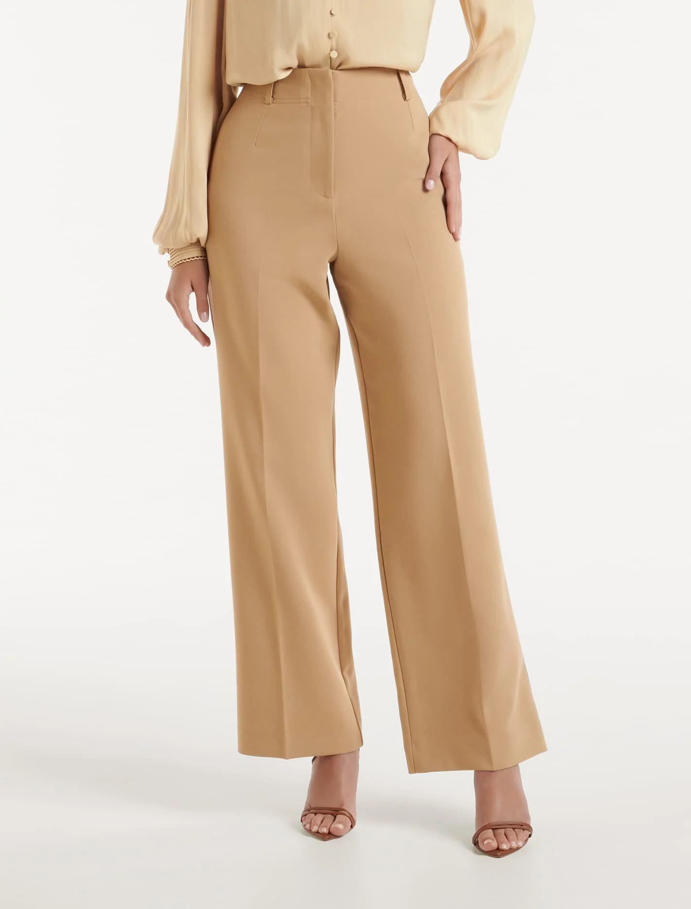 Emmie Straight-Leg Pants - Camel Suit - 4 | Ever New (CA)