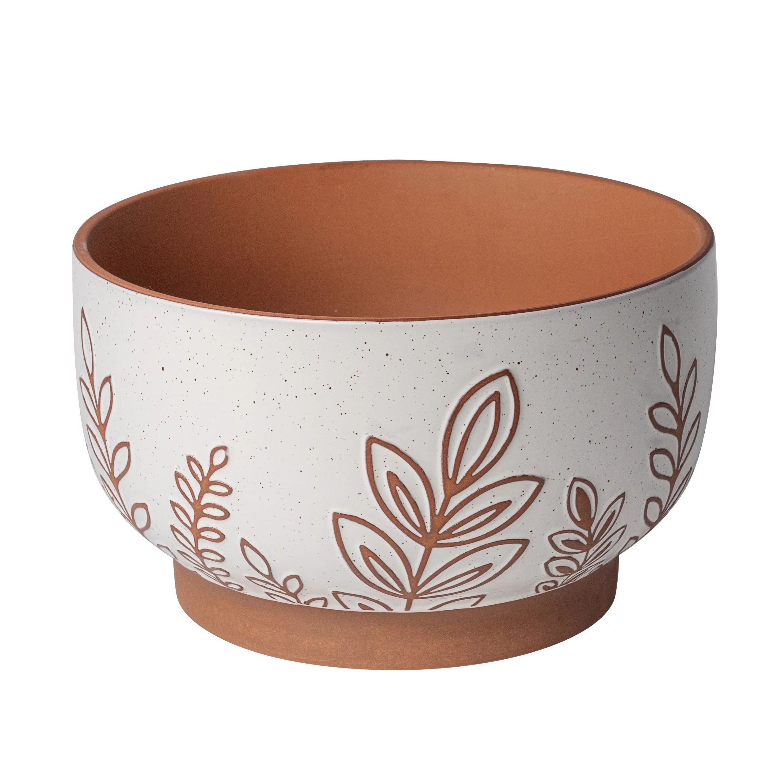Better Homes & Gardens Pottery 10"Jenn Botanical Terracotta Planter | Walmart (US)