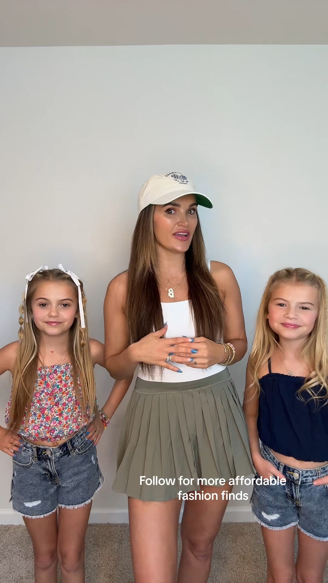Walmart mom and daughter summer fashion haul! Love these affordable finds and can’t believe we found them at Walmart. The tank I’m wearing is double lined and totally giving me “Skims” vibes for a fraction of the cost. The girls tanks are a gauze fabric and the denim shorts have an adjustable waist. 

#LTKstyletip #LTKkids #LTKfamily