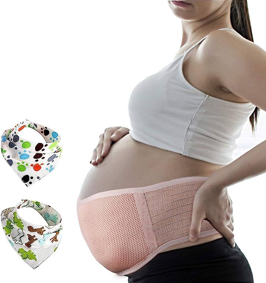 Pregnancy Belt, Maternity Belly Support Band, Breathable Abdominal Binder Brace, Relieve Hip, Pel... | Amazon (US)