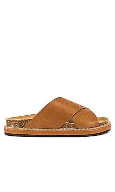 Free People Sidelines Footbed Sandals in Tan from Revolve.com | Revolve Clothing (Global)