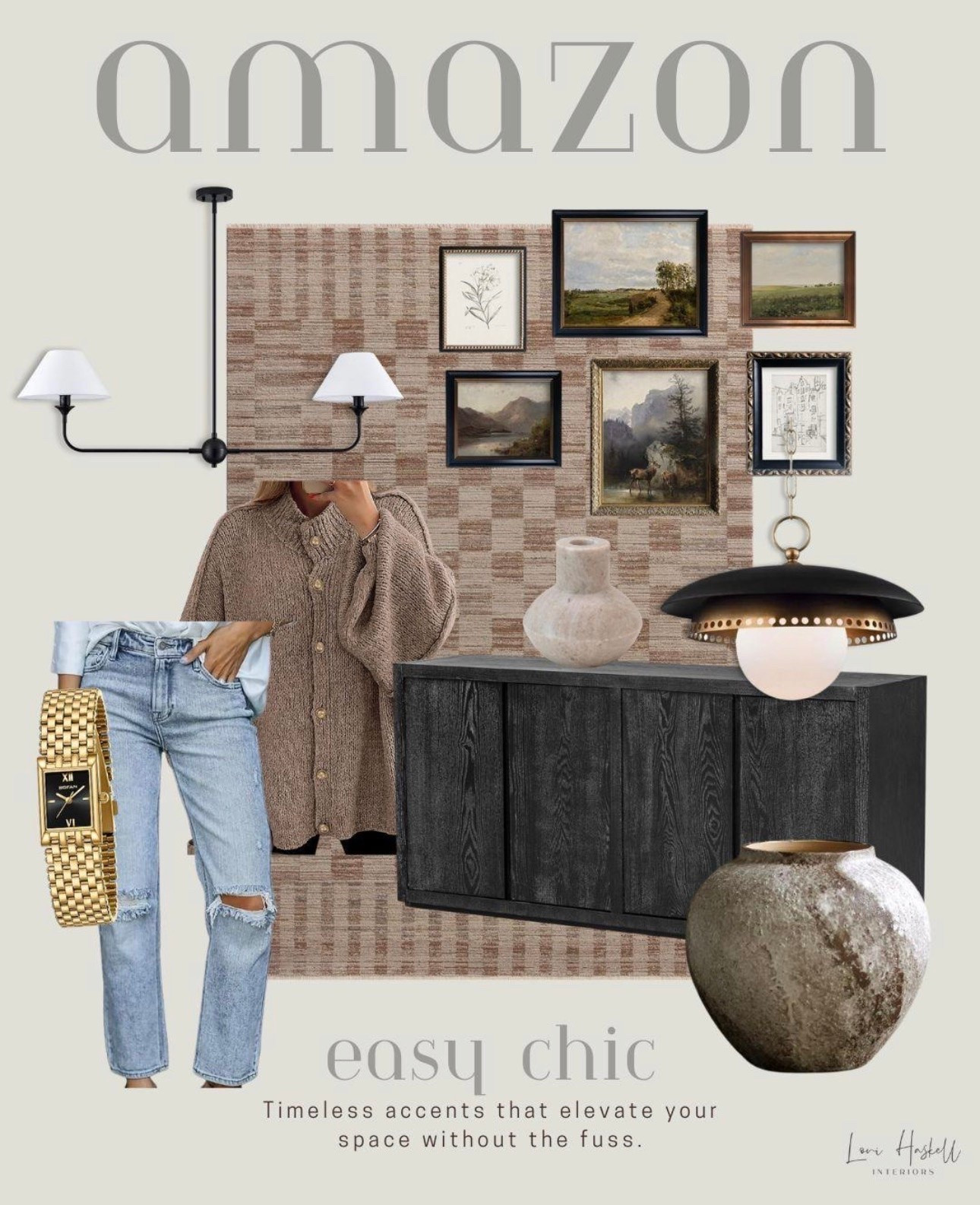 Obsessed with these decor pieces. The vintage farmhouse frames look so cool with the trendy checkered rug.

#LTKOver40 #LTKHome #LTKdayinmylife