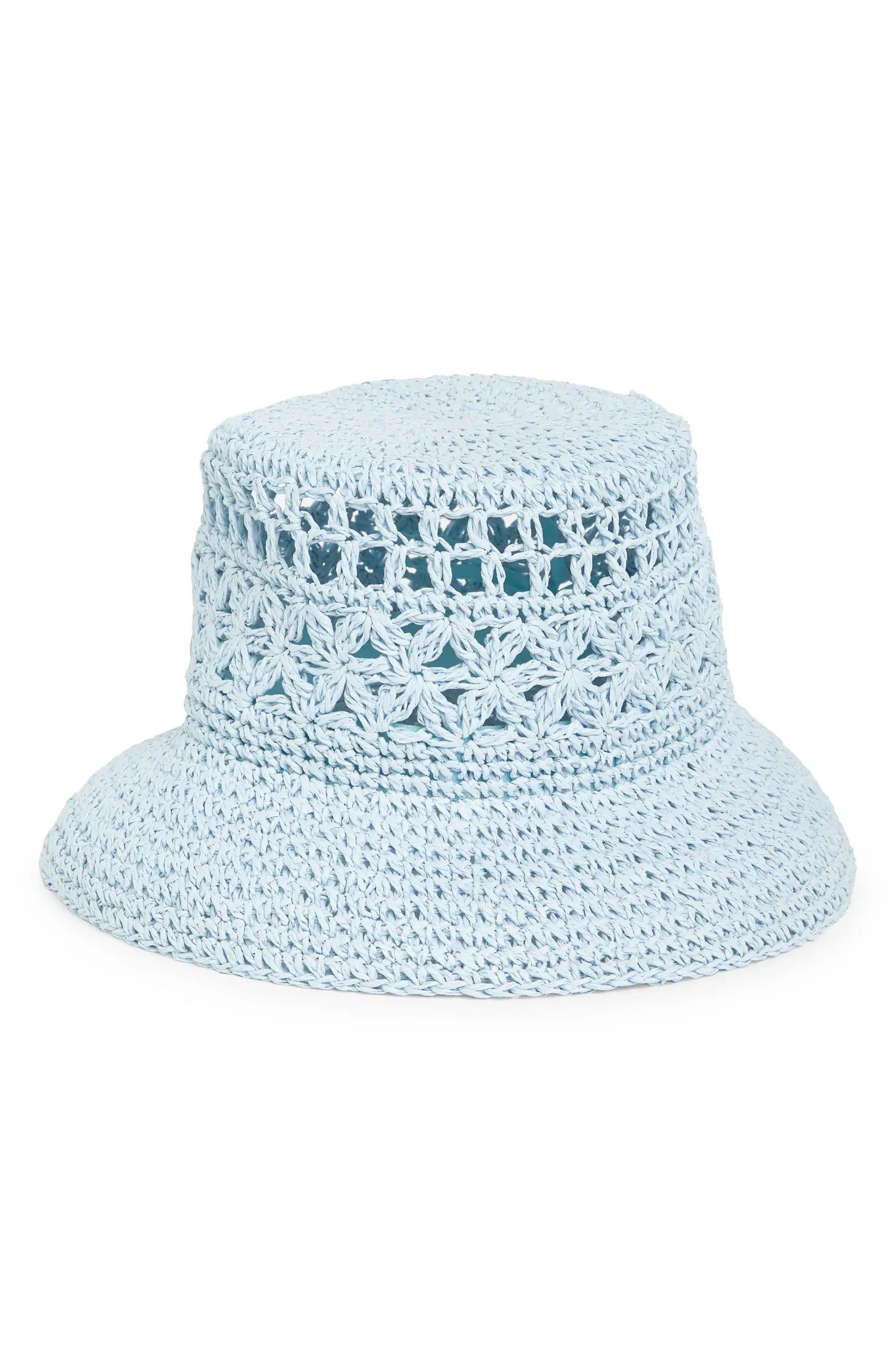 Crafted Weave Packable Bucket Hat | Nordstrom Rack