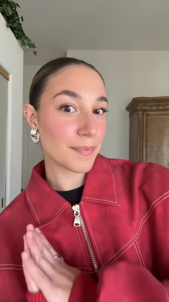 Formula one, formula 1, f1, race outfit, race style, Grand Prix outfit, red jacket, red bomber, black long sleeve, basic long sleeve, leather shorts, black leather shorts, fleece lined tights, chunky loafers 

#LTKWatchNow #LTKTravel #LTKStyleTip