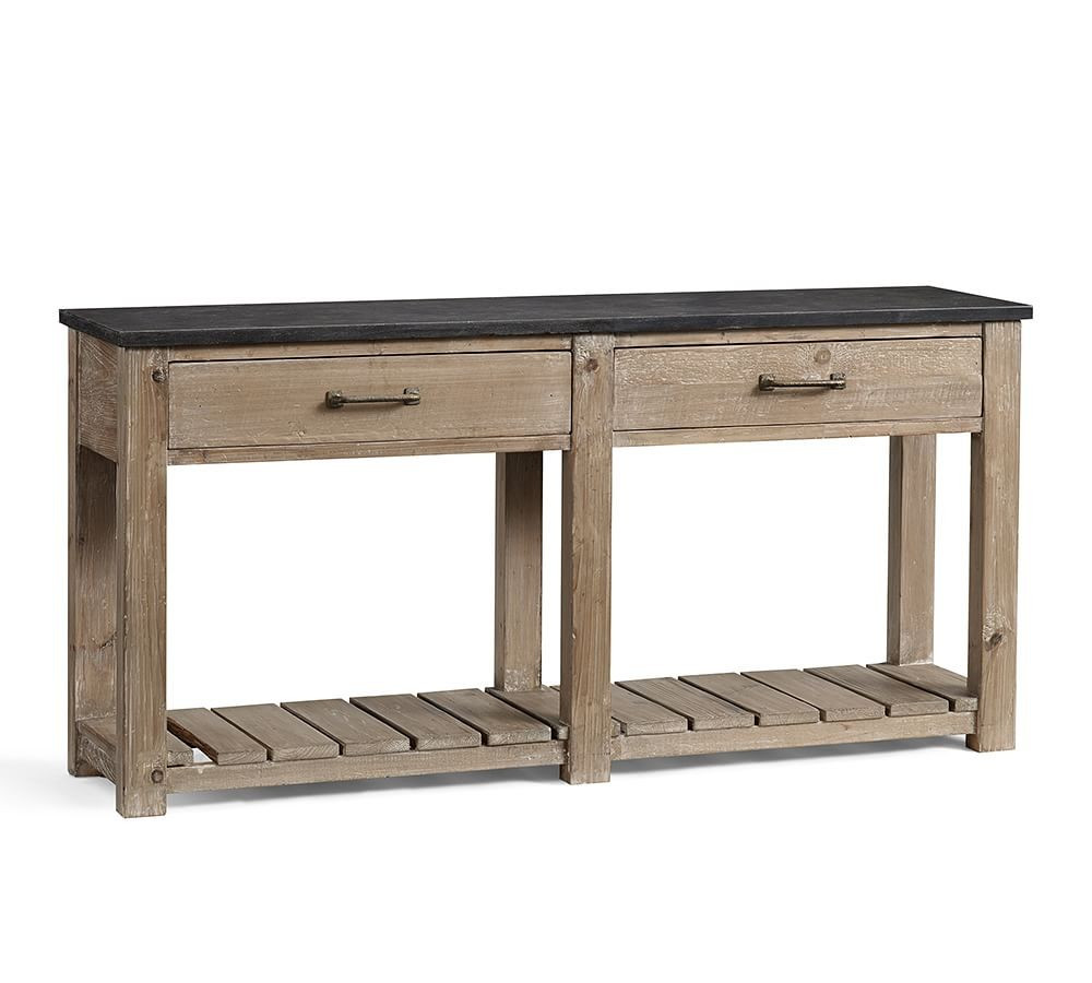 Parker 63" Reclaimed Wood Console Table | Pottery Barn (US)
