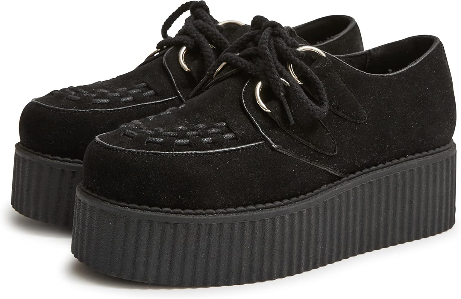 LIMON BERRY Women's Chunky Lace up Platform Classic Creeper Shoes (DR1) | Amazon (US)