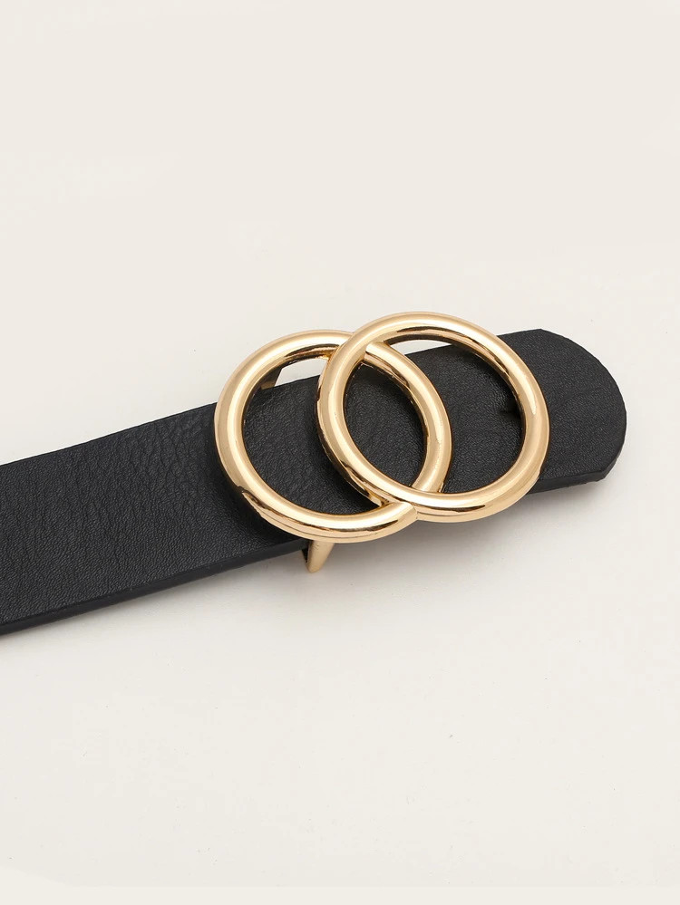 Men Double-O Ring Metal Buckle Belt | SHEIN