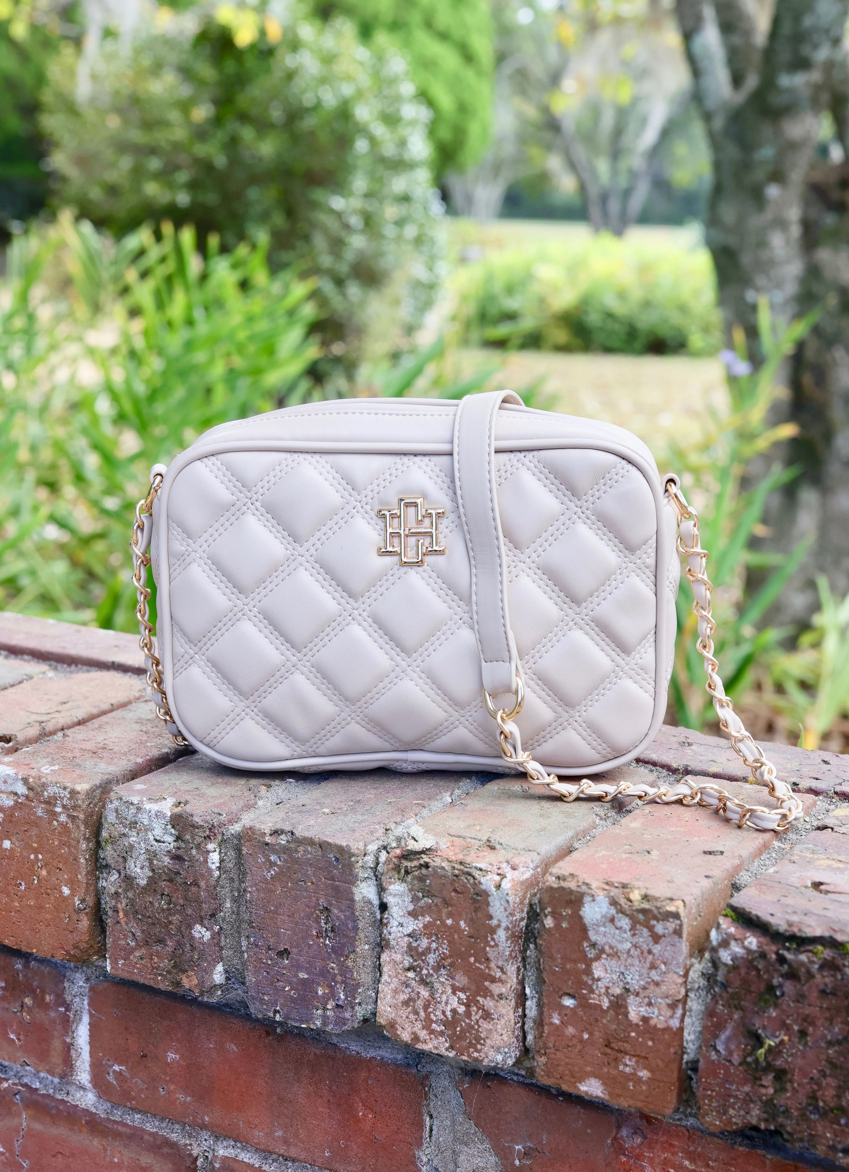 Bryce Crossbody NUDE Quilted DQ | Caroline Hill