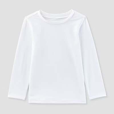 Baby Long Sleeve Rash Guard Top - Cat & Jack™ White 12M | Target