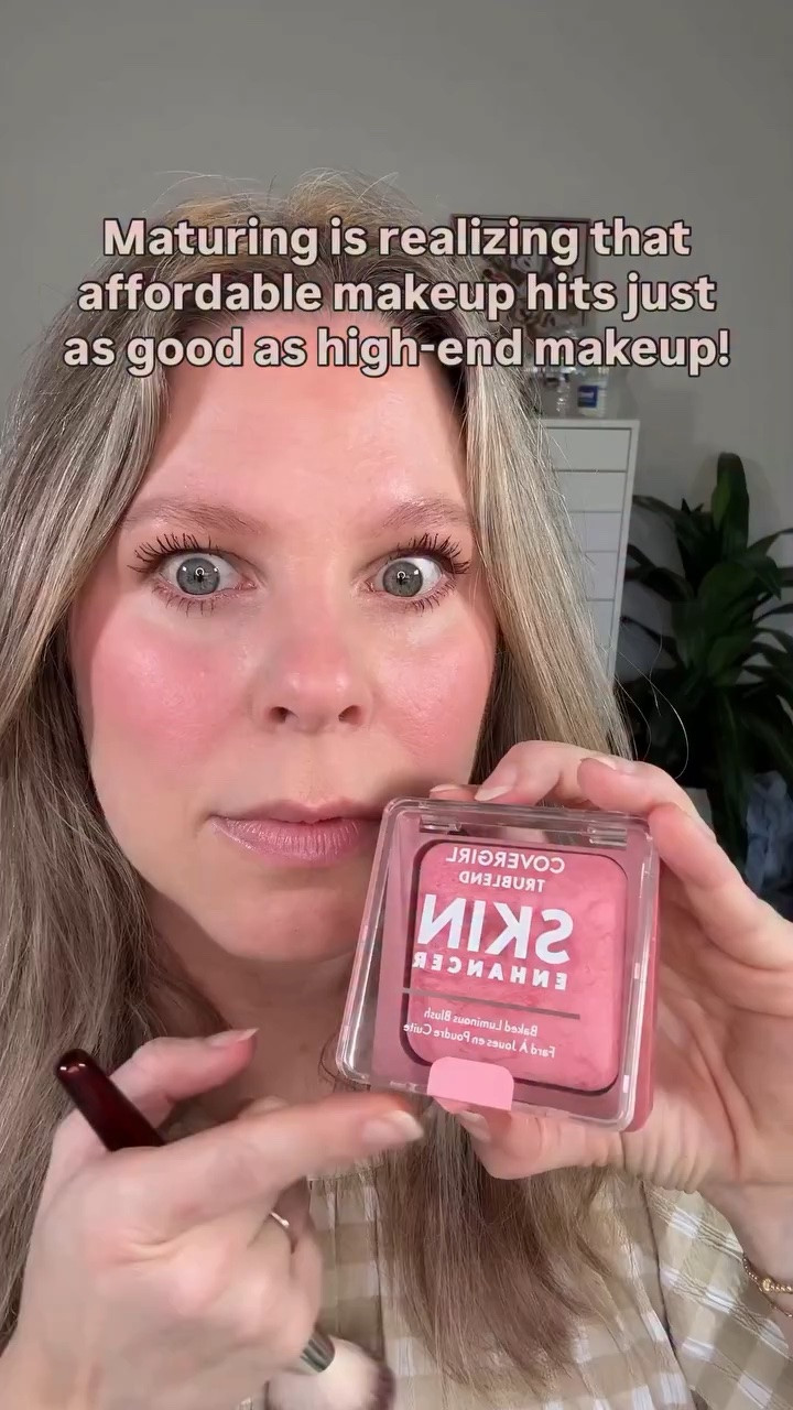 Affordable makeup has come a long way! I am a 41-year-old makeup artist and I try lots of makeup and a lot of my favorite products actually come from the drugstore. Follow along for more affordable makeup recommendations that especially work well on 35+ 🤗 using @covergirl please please pink! 

#makeupformatureskin #makeupformaturewomen  #affordablemakeup