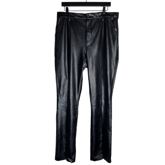 Abercrombie and Fitch Pants 20 Women Black Skinny Vegan Faux Leather High Rise | Poshmark