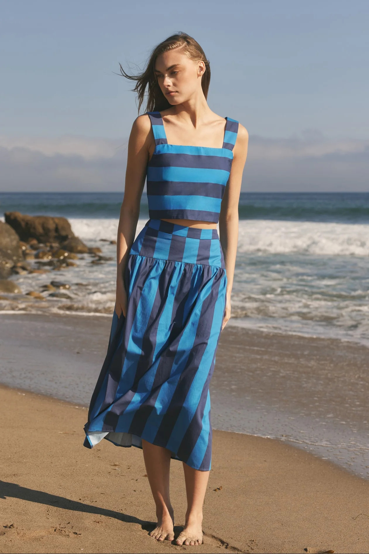 Bold Stripe Crop Top | English Factory