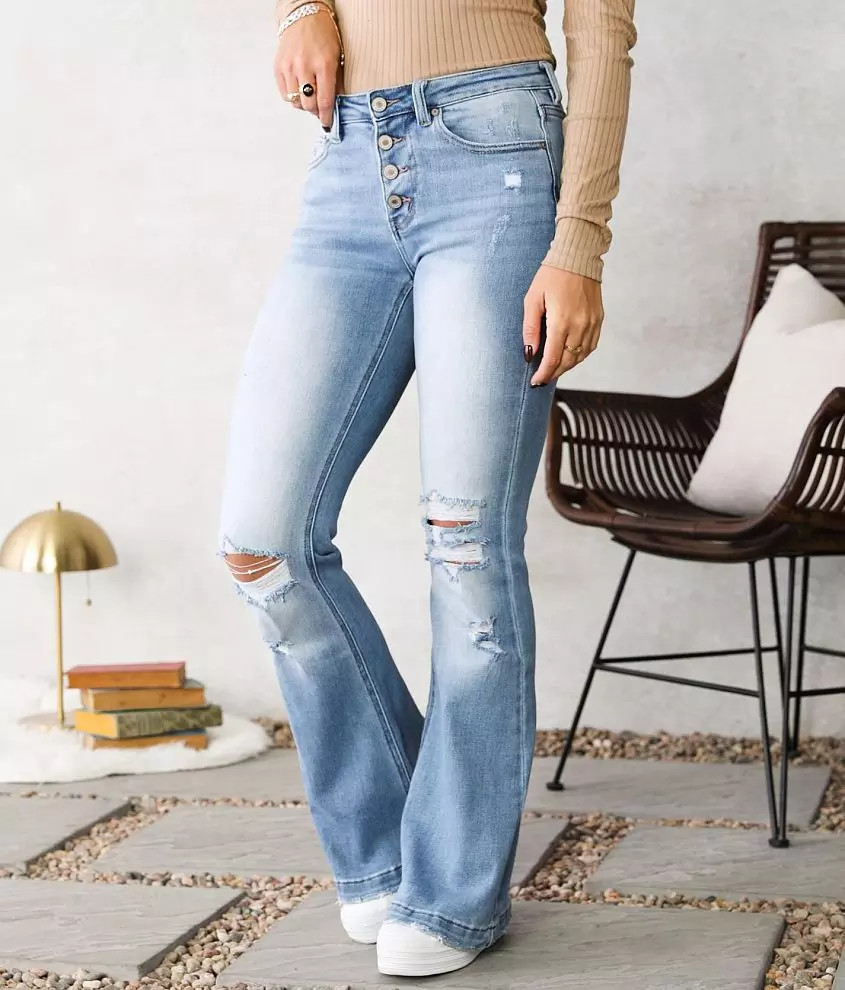 Mid-Rise Flare Stretch Jean | Buckle