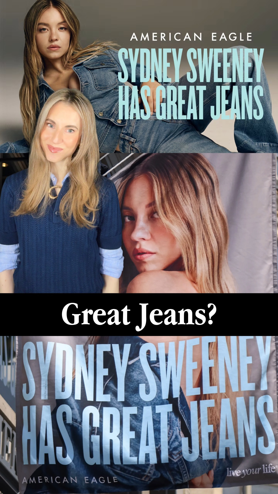 Skip the pieces in the ads - AE does have a couple of jackets that are actually great, and my favorites are faves for a reason 💙 American Eagle | flares | wide jeans | Gap | J.Crew | Frame | Mango | Massimo Dutti | Cos | Banana Republic 

#LTKWorkwear #LTKStyleTip #LTKFindsUnder50