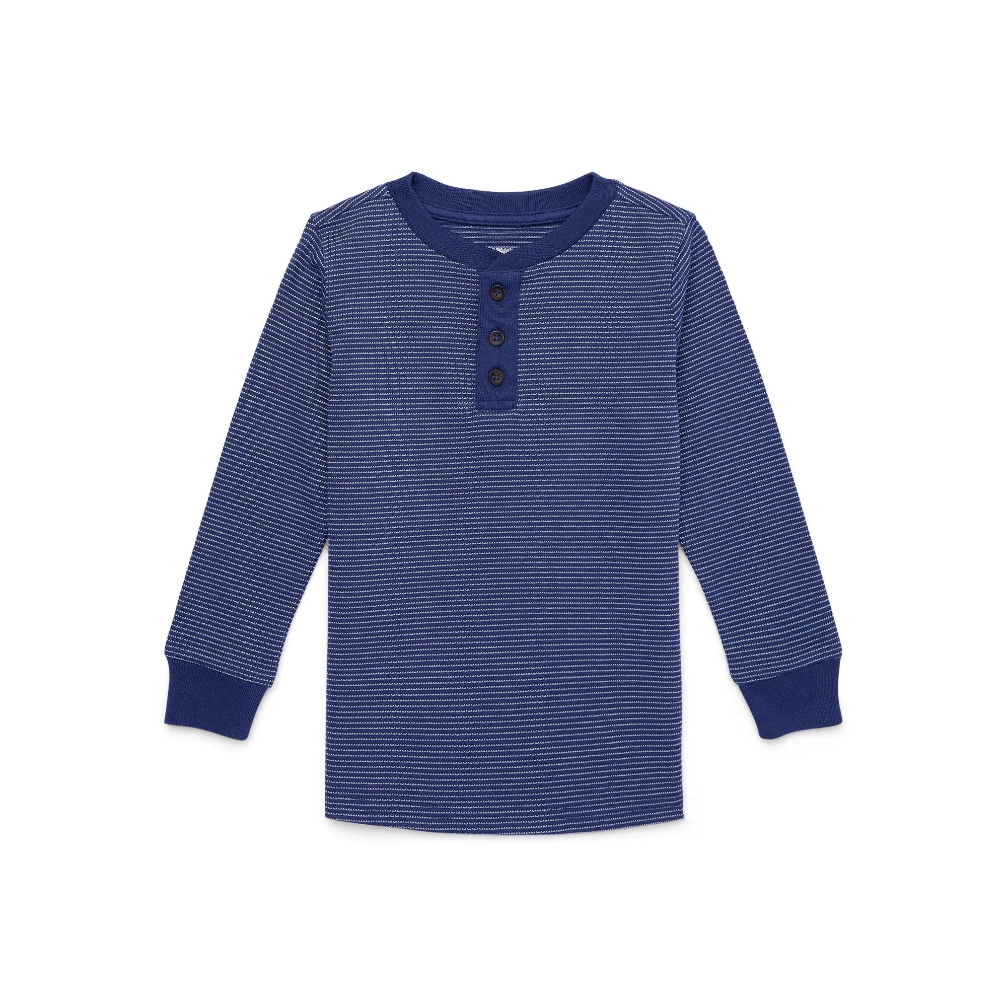 Garanimals Toddler Boys Long Sleeve Henley Tee, Sizes 18M-5T | Walmart (US)