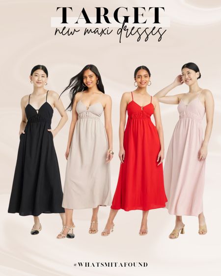 New maxi dresses at Target, just $28! Affordable maxi dress, structured maxi dress, keyhole maxi dress, pink maxi dress, red maxi dress, black maxi dress, beige maxi dress, flowy maxi dress, maxi sundress, keyhole sundress, pink sundress, red sundress, black sundress, beige sundress, summer sundress, summer maxi dress 

#LTKSeasonal #LTKstyletip #LTKfindsunder50