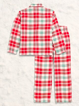 Printed Gender-Neutral Button-Front Pajama Set for Kids | Old Navy (US)