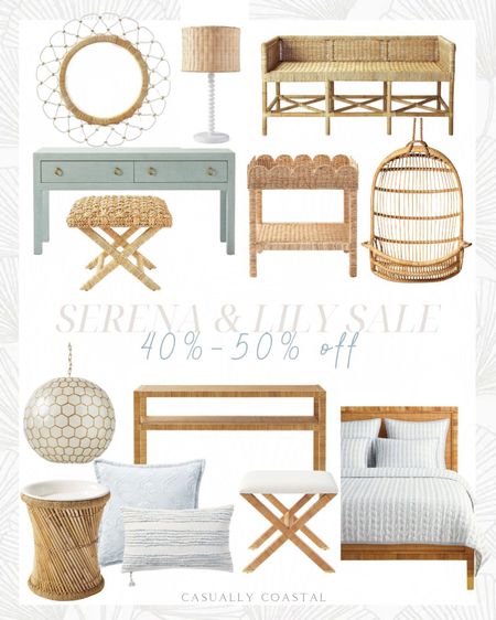 Serena & Lily's best sale of the year continues with free shipping on everything, through Cyber Monday! Rounded up some of my favorites that are 40% off or more right now! 
-
Serena & Lily sale, coastal console tables, round mirrors, blue pillow covers, white pillow covers, Balboa console table, xbase stool, woven stool, rattan swing, living room end tables, side tables, driftway console, coastal home decor, coastal home, coastal decor, coastal living room, coastal lighting, white lamps, capiz pendant lights, bedroom bench, end of bed bench, woven table lamp, quilts, coastal bedding, coastal pillows, scallop rattan side table, topeka mirror, coastal mirror, beach house decor, lake house decor, Black Friday sale, cyber Monday sale 

#LTKCyberWeek #LTKsalealert #LTKhome