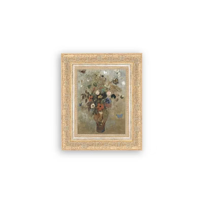 Petal Lane 9"x11" Flower Butterfly Vase Wall Art | Target