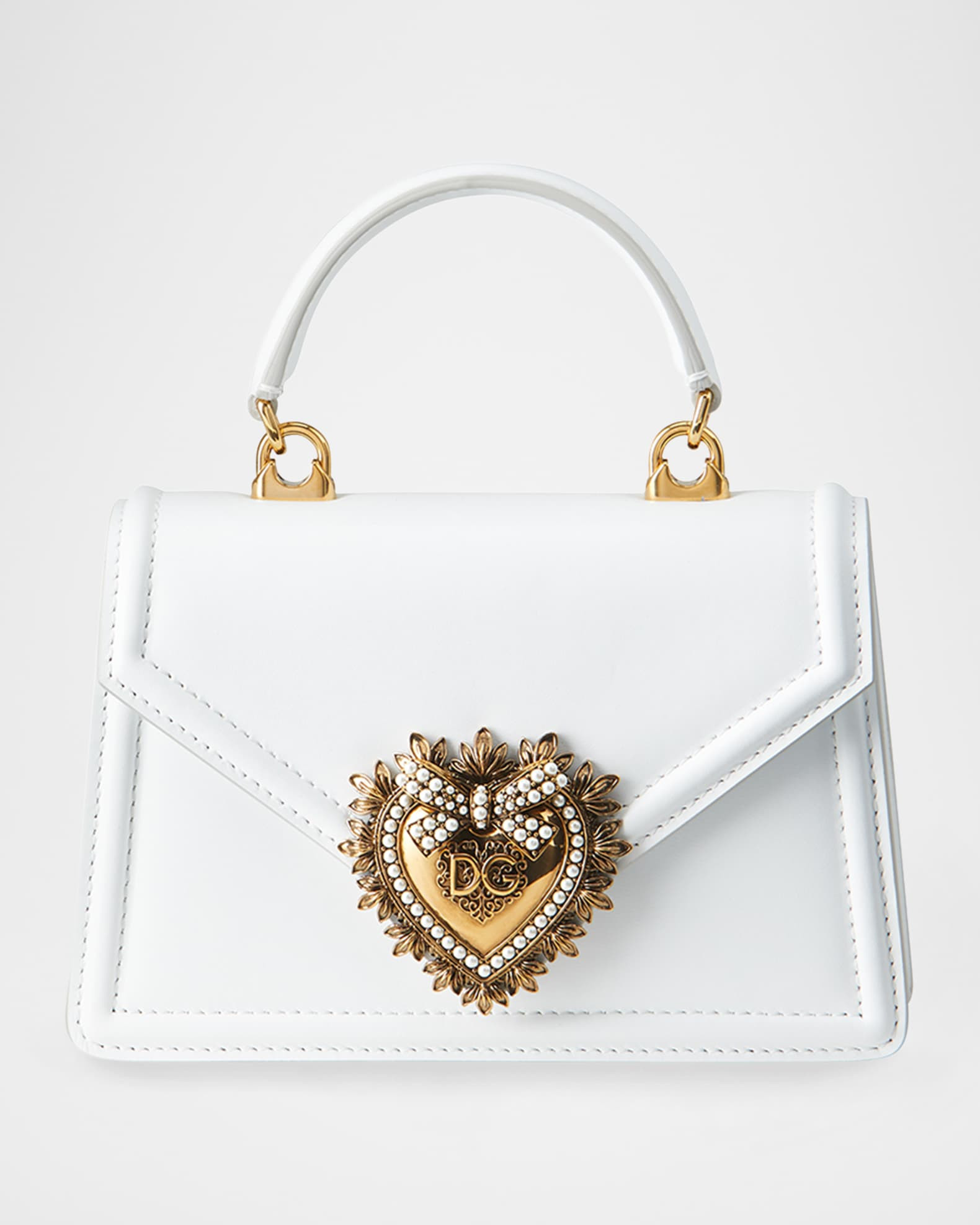 Devotion Mini Leather Top-Handle Bag | Neiman Marcus