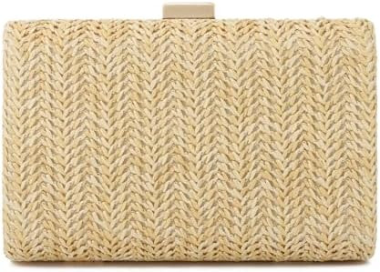 Freie Liebe Straw Clutch Purses for Women Summer Evening Bag Raffia Crossbody Purses Woven Beach ... | Amazon (US)