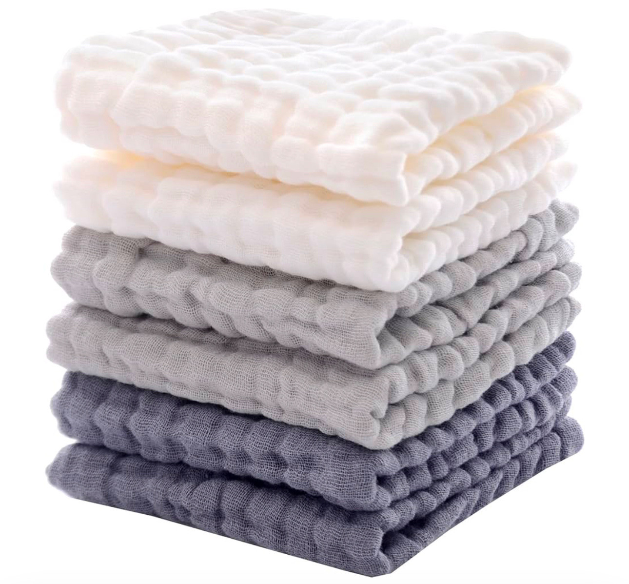 MUKIN Baby Washcloths - Soft Face Cloths for Newborn, Absorbent Bath Face Towels, Baby Wipes, Burp Cloths or Face Towels, Baby Registry as Shower. Pack of 6-12x12 inches 

#LTKKids #LTKBaby #LTKBump