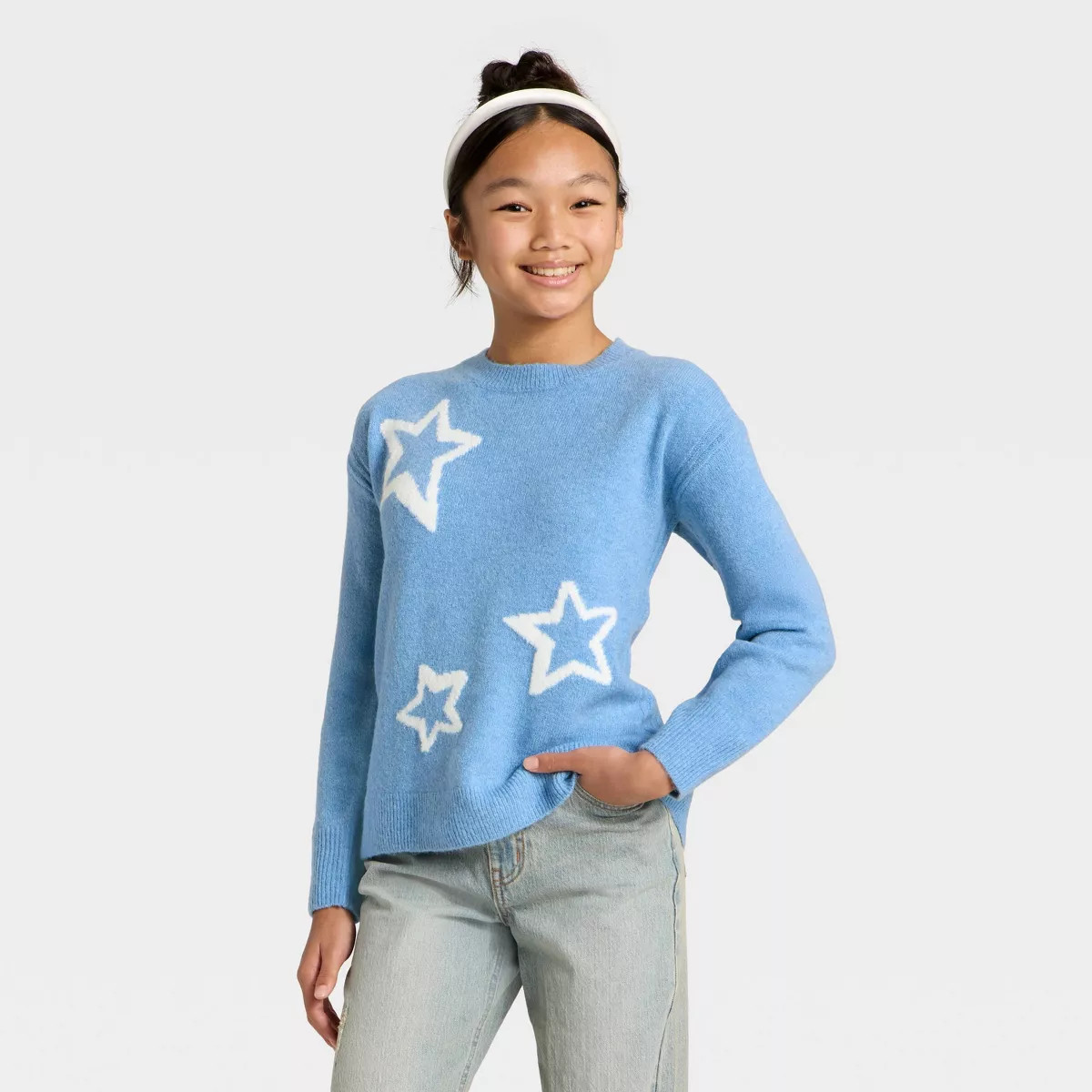 Girls' Graphic Novelty Sweater - art class™ | Target