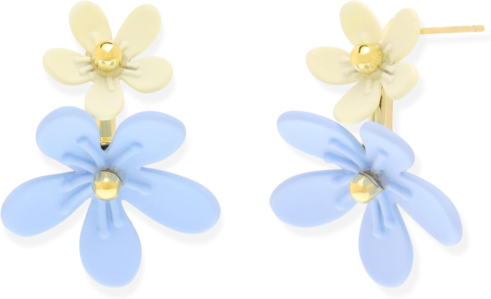Jean Beau Flower Stud Earrings for Women Dainty 14k Gold Plated Hypoallergenic Spring Floral Clus... | Amazon (US)