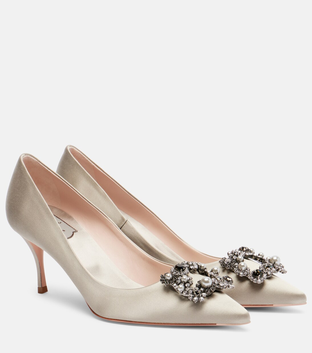 Efflorescence 65 embellished satin pumps | Mytheresa (DACH)