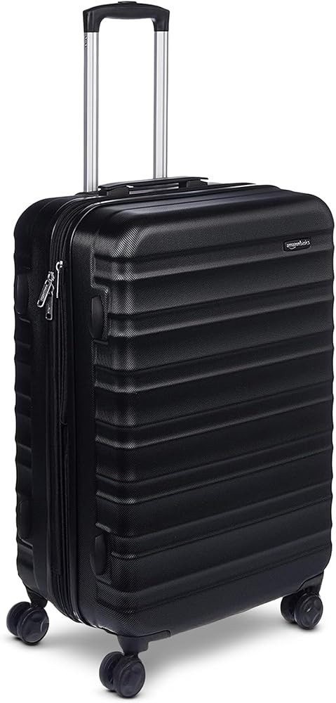 Amazon Basics 26" Hardside Medium Checked Luggage, Expandable For Up to 15% More Space, With Scra... | Amazon (US)