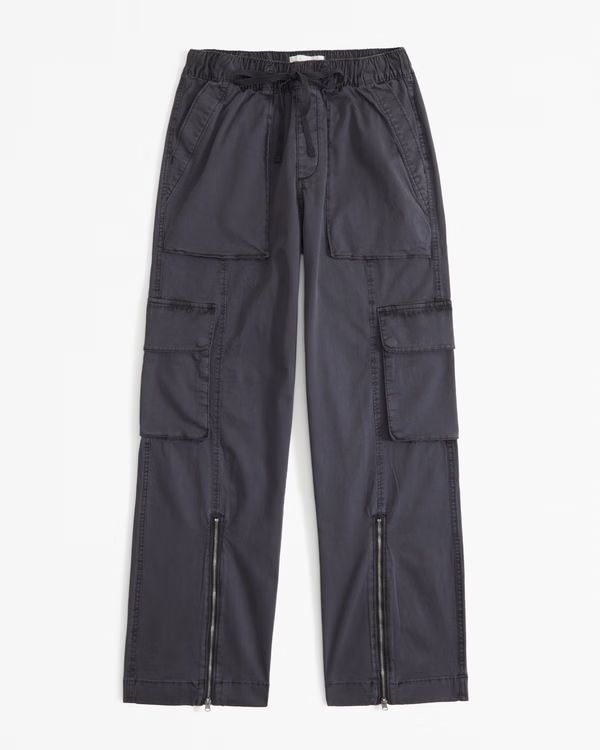 Pull-On Wide Leg Cargo Pant | Abercrombie & Fitch (US)