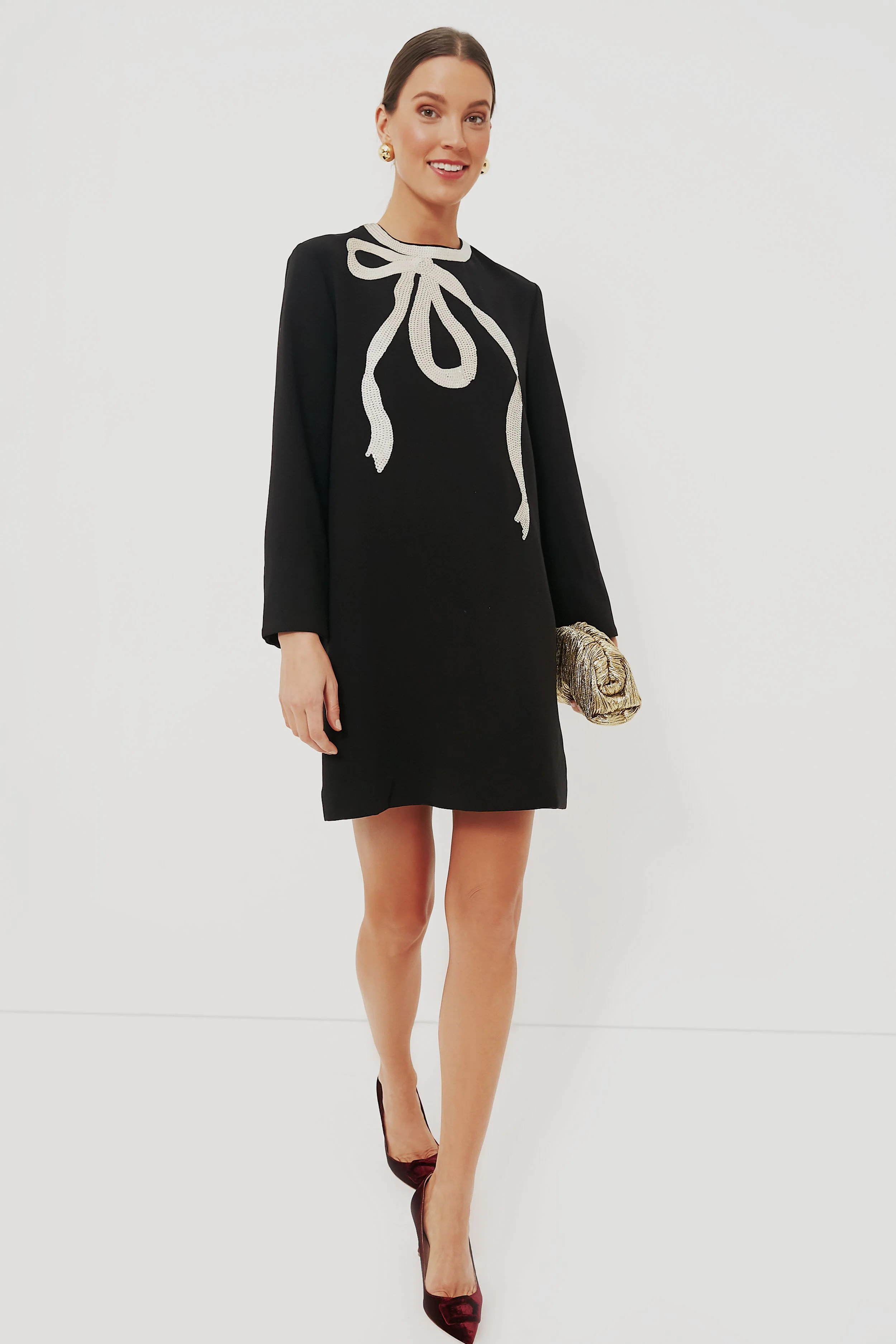 Black Bow Mini Jamie Dress | Tuckernuck (US)